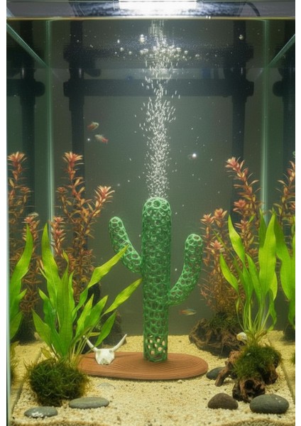 Akvaryum Dekoru Kaktüs Model modelleri