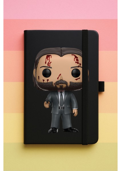 John Baskılı Tarihsiz Yuvarlak Köşeli Desenli Uv Termo Defter