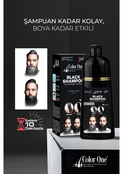 Color One Black Shampoo Saç Siyahlaştırıcı Şampuan 300 ml fiyatları