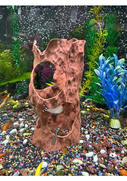 Akvaryum Dekoru Oyuklu Kütük Mağara fiyatları