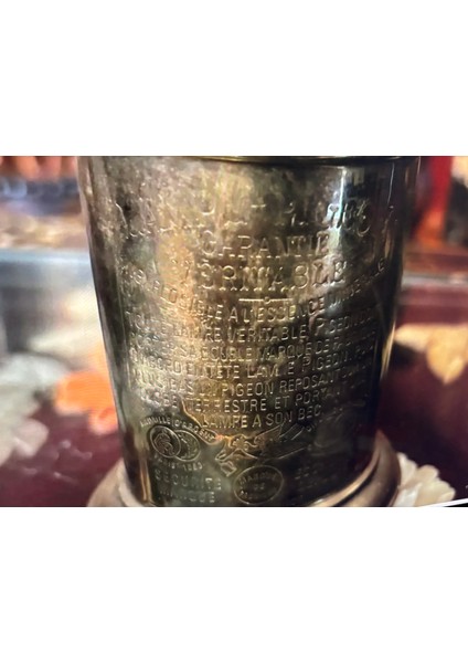 Fransız Pirinç Gaz Lambası 23,5 cm Boyunda modelleri