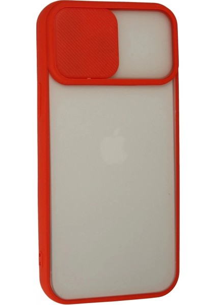 iPhone 13 Pro Max Kılıf Palm Buzlu Kamera Sürgülü Silikon - Kırmızı (K95) fiyatları