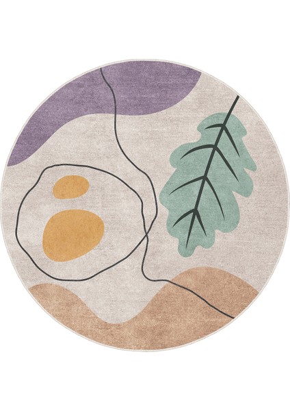 Yeni Desen Yıkanabilir Kaymaz Tabanlı Bohem Tarz Dijital Baskı Salon Halısı, Yumuşak Dokulu Lüks Halı Modeli ve 50 x 50 Bej Renk Yuvarlak Halı fırsatları