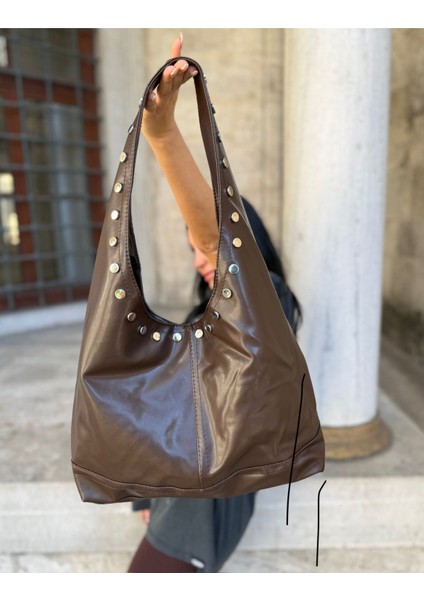 Anita Zımba Detay Acıkahve Çanta