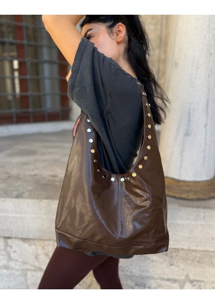 Anita Zımba Detay Acıkahve Çanta fiyatları