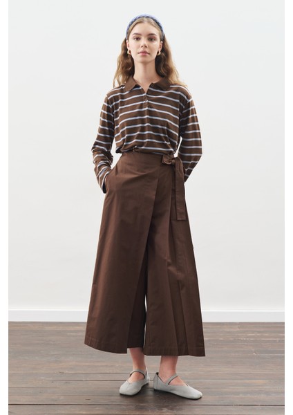 Polo Yaka Çizgili Tshırt Mavi modelleri