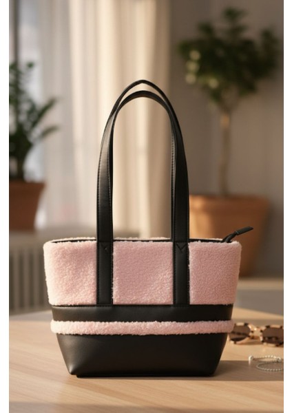 Peluş Kadın Omuz Çantası 26X40 cm
