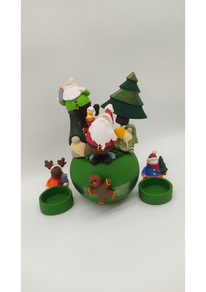 Yılbaşı Yeşil Saksı ve Tealight Mumluk fırsatları