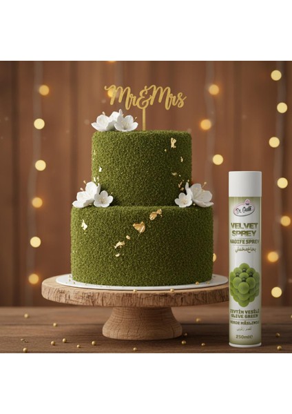 Kadife (Velvet) Sprey Gıda Boyası Zeytin Yeşili 250 ml fiyatları