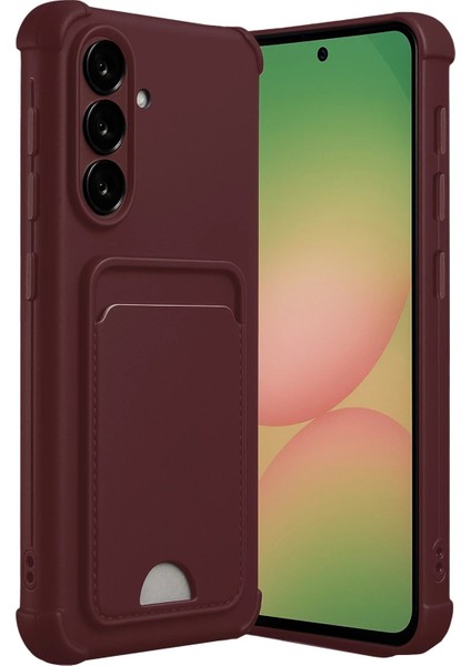 CPT16 Samsung Galaxy A17 5g Kelvin Kartvizitli Silikon - Bordo