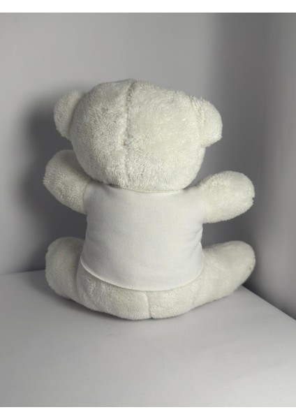 Kişiselleştirilebilir Peluş Beyaz Ayıcık | Yelkovan Studio modelleri