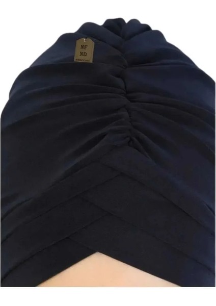 Üç Bantlı Dış Bone | Lacivert Hijab • Tesettür Giyim Için Şık • Modern • Pratik ve Konforlu Kullanım fiyatları