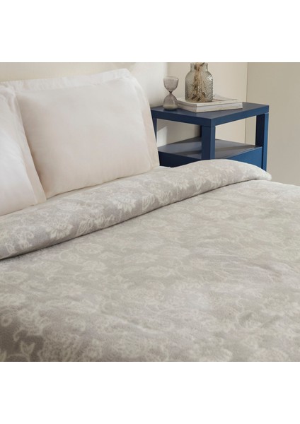 Glorinda Çift Kişilik Akrilik Battaniye Açık Gri fırsatları