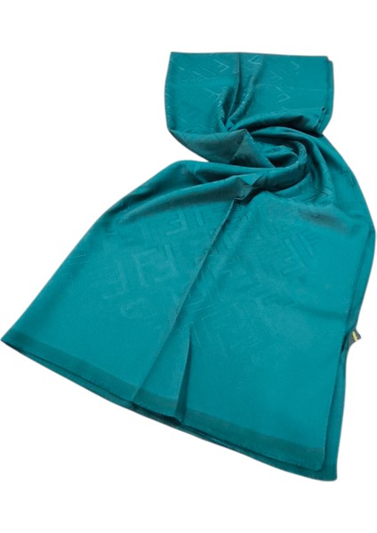 F Desen Ipek Jakarlı Şal Açık Zümrüt Yeşili fiyatları