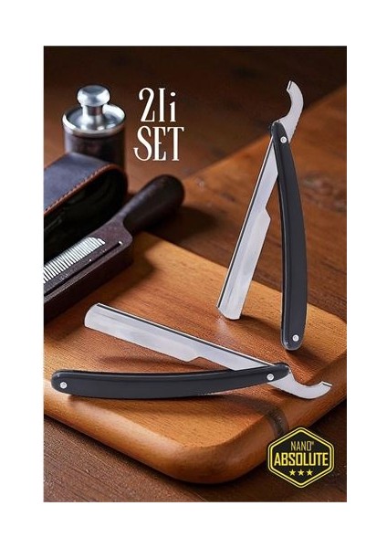 Berber Usturası - 2 Adet Türk Tipi Berber Tıraş Usturası