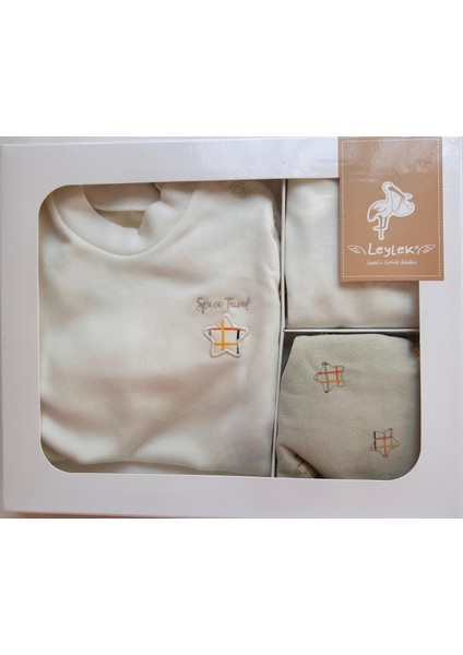 Leylek Yıldız Desenli 5 Li Hastane Çıkışı