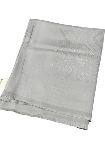 F Desen Ipek Jakarlı Şal Gümüş fırsatları