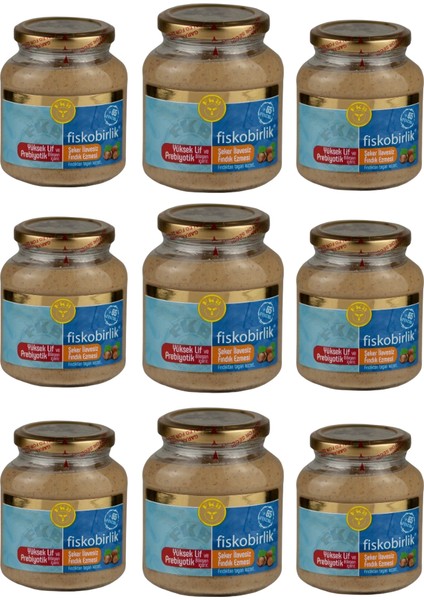 Şeker Ilavesiz Fındık Ezmesi 300 gr x 9 Adet