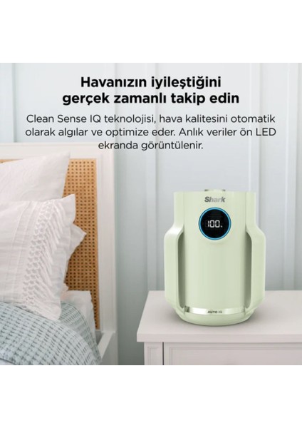 alerjisi Olan Evler, Aileler ve Evcil Hayvanlar Için Ideal Neverchange5 Compact Pro Hava Temizleyici - Yeşil + 5 Yıl Uzun Ömürlü Filitre modelleri