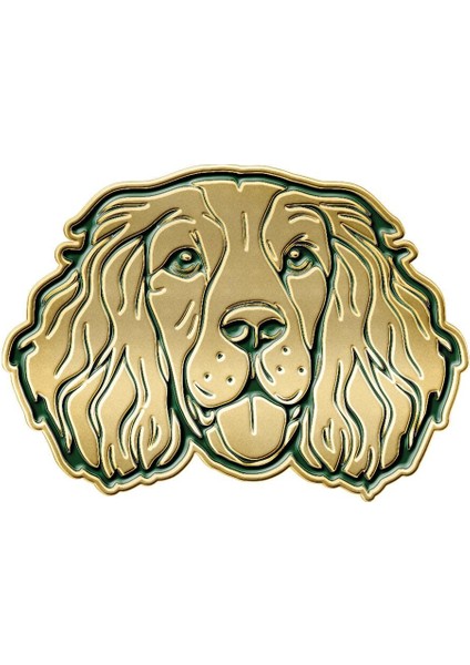 Spaniel Dog Ceket Rozeti GN11 Green