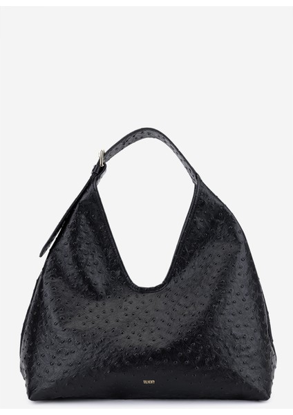 Kadın Hakiki Deri Siyah Omuz Çanta 1169 6371 Bn Cnt SK25-26 Nero