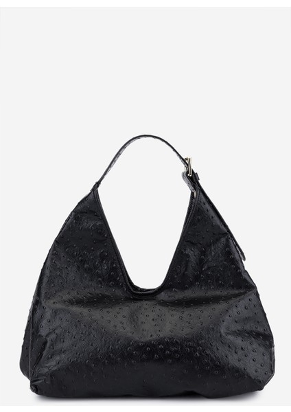 Kadın Hakiki Deri Siyah Omuz Çanta 1169 6371 Bn Cnt SK25-26 Nero fırsatları