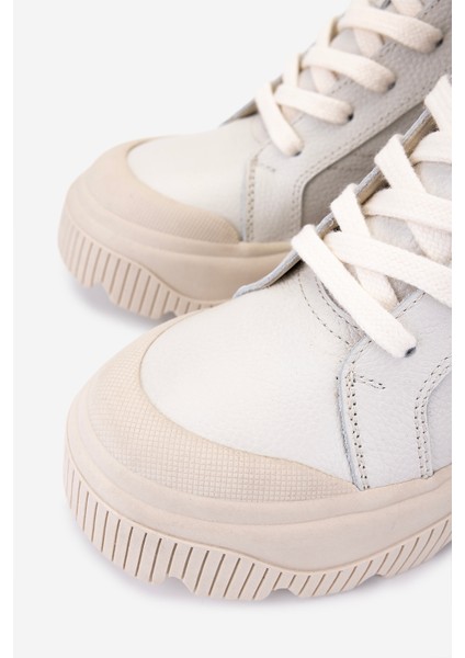 Kadın Hakiki Deri Kırık Beyaz Casual Bot 154 5989 Bn Bot SK25-26 Off Whıte Fltr modelleri