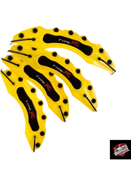 Sarı Type-R 4'lü Kaliper Seti Yapıştırma Logolu fiyatları