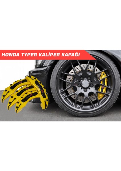 Sarı Type-R 4'lü Kaliper Seti Yapıştırma Logolu fırsatları