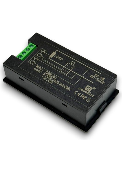 Ac 80-260V, 0-100A PZEM-061 Akım Trafolu LCD Ekran Dijital Voltmetre Ampermetre fırsatları