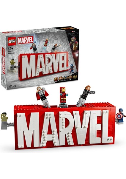 LEGO Marvel Marvel Logosu ve Minifigürleri 76313 fiyatları
