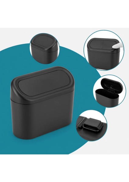 Araba Içi Mini Çöp Kovası - Pratik Kapaklı Oto Çöp Kutusu fiyatları