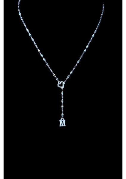 M Harfi 316L Paslanmaz Çelik Kolye Kalpli Dekolte Yeni Sezon Kişiye Özel Kolye Hediye Kutulu fiyatları