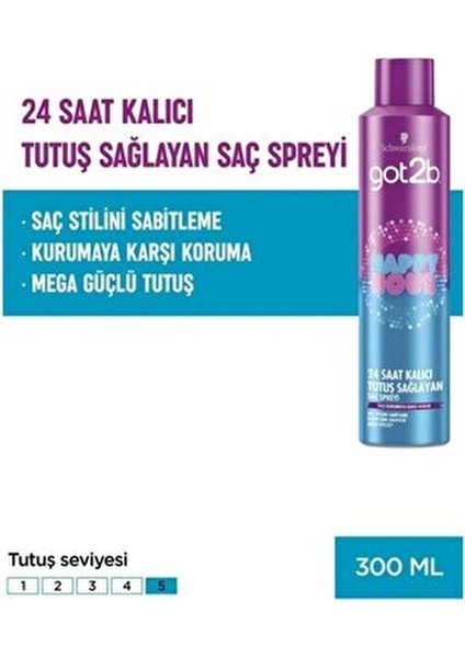 Happy Hour 24 Saat Kalıcı Tutuş Sağlayan Sprey x 2 Adet indirimleri