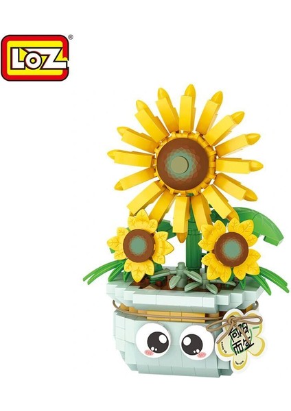 LZ-8840 Loz Saksılı Ayçiçeği 320 Parça Block Oyuncak