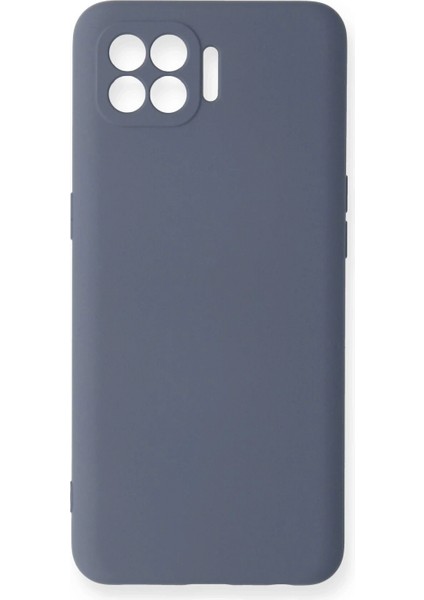 Oppo Reno 4 Lite Kılıf Nano Içi Kadife Silikon - Gri (K95)