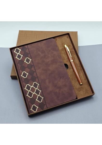 Lüks Kutulu Defter Kalem Set