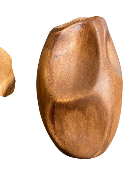 Kahve Renk 2’li Bohem Seramik Vazo Seti | 45 cm & 30 cm Dekoratif Modern Vazo Takımı