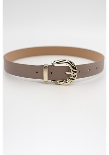 Kadın Suni Deri Kemer Desenli Toka – Şık ve Zarif Günlük Kombinler Için