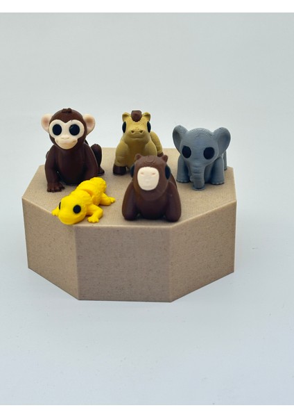 Minik Hayvanlar 5'li Oyuncak Seti- EKIP10– Organik, Hareketli, Eklemli ve Eğitici fiyatları