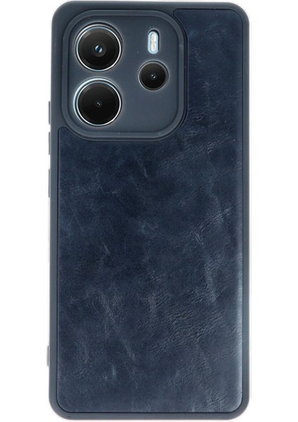 Xiaomi Redmi Note 14 4g Kılıf Aras Deri Kapak - Lacivert - MRS4957-4776 modelleri