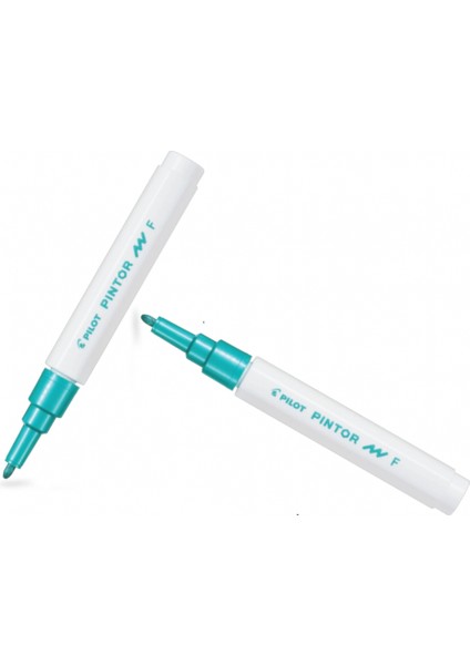 Pılot Pintor (M) Yuvarlak Uç Metalik Yeşil ( Iki Adet )