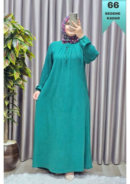 Kadın Tesettür Büyük Beden Giyim Aerobin Elbise