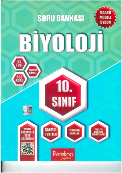 10. Sınıf Biyoloji Soru Bankası (Maarif Modele Uygun)