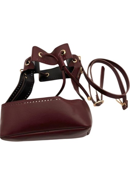 Torba Model Çanta Yapım Aparatı Bordo Renk Light Gold Metalli indirimleri