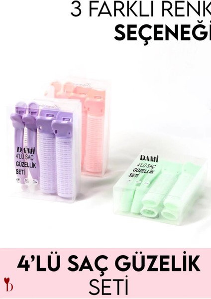 4'lü Saç Şekillendirme Seti – Şık ve Kolay Kullanım fiyatları