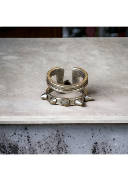 4 Adet 925 Ayar Gümüş Kaplama Ayarlanabilir El Yapımı Erkek Tehlike Yüzük Seti fiyatları