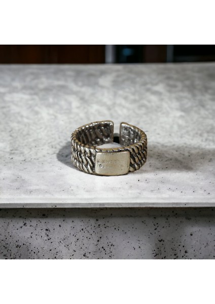 4 Adet 925 Ayar Gümüş Kaplama Ayarlanabilir El Yapımı Erkek Kadın Alyans Yüzük Seti fırsatları