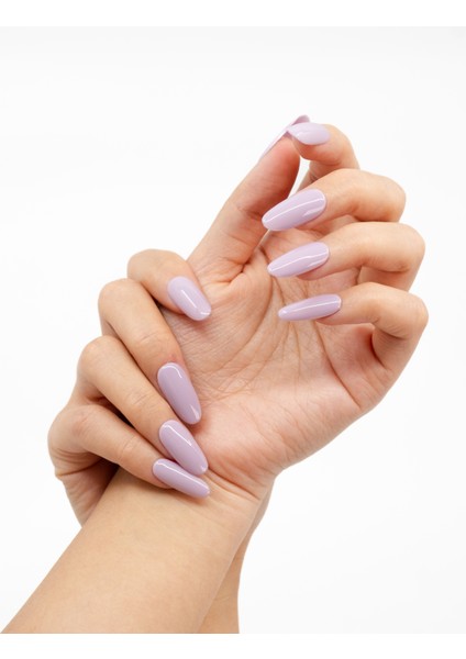 15'li Mor Kısa Oval TT1321 Tekrar Kullanılabilir El Yapımı Protez Takma Tırnak - Mor-S fiyatları