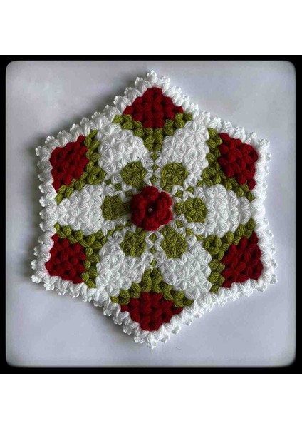 El Örgüsü Yün Lif 30×30 cm